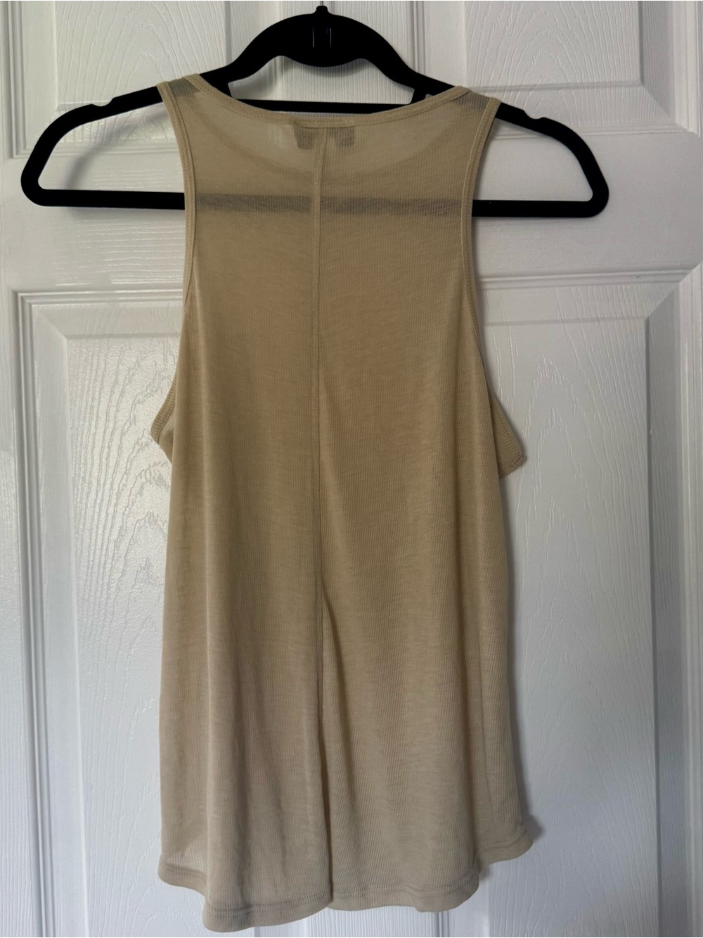 Topshop Neutral Ribbed Tank - Tan - Picture 2 of 4